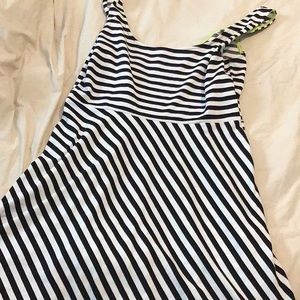 Charlotte Russe black and white striped Sundress